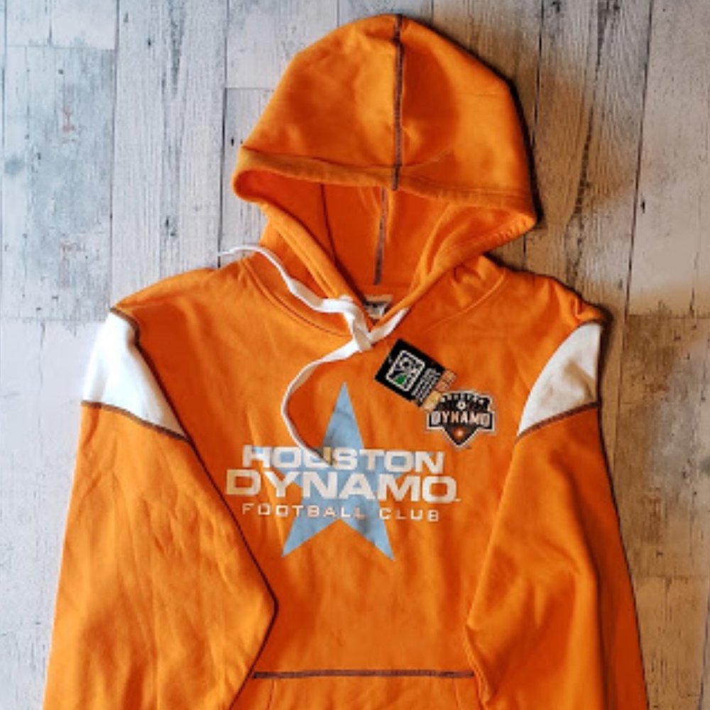 NWT Adidas MLS Houston Dynamo Football Soccer Swea